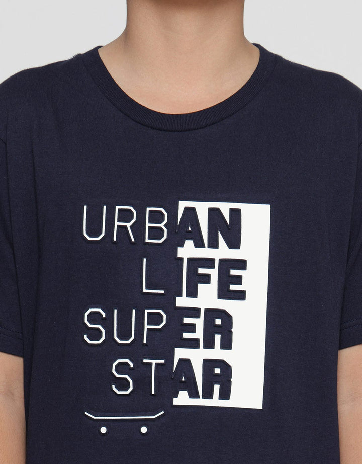 Nevada Emboss Urban Life Kaos Anak Laki-laki