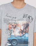 Nevada Ready To Go Beach Print Kaos Lengan Pendek Anak Laki-laki