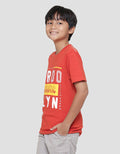 Nevada Brooklyn Print Kaos Anak Laki-laki