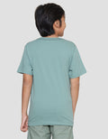Nevada Stay Awesome Print Kaos Lengan Pendek Anak Laki-laki