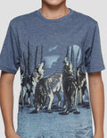 Nevada Wolf Community Kaos Anak Laki-laki