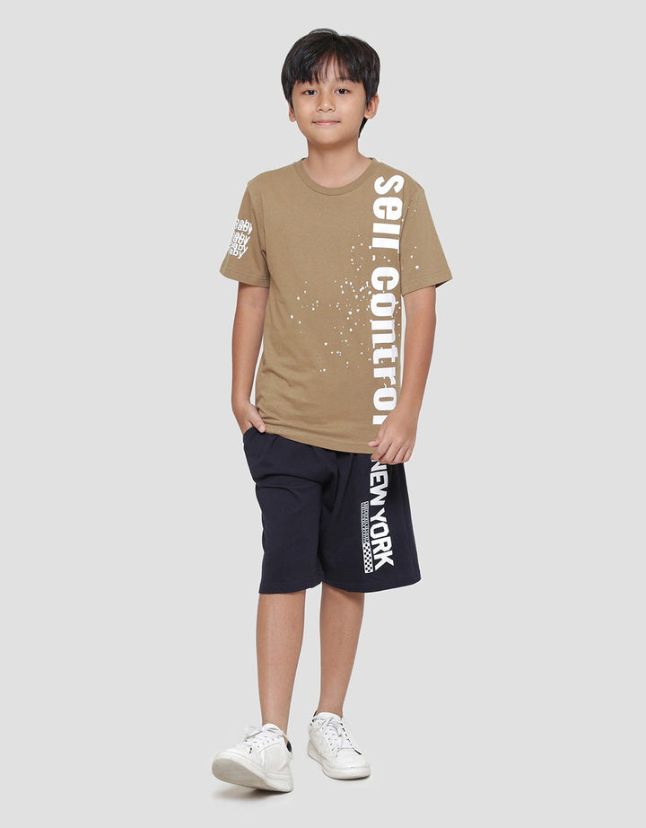 Nevada Print Splash Self Control Kaos Lengan Pendek Anak Laki-Laki