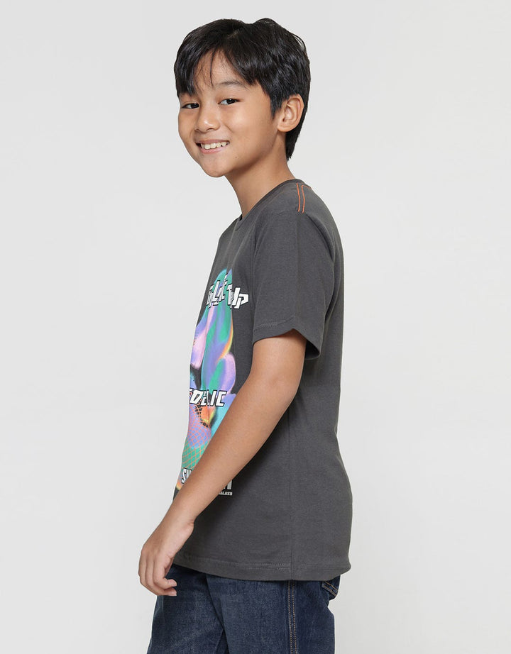 Nevada Space Galaxy Print Boys Short Sleeve T-Shirt
