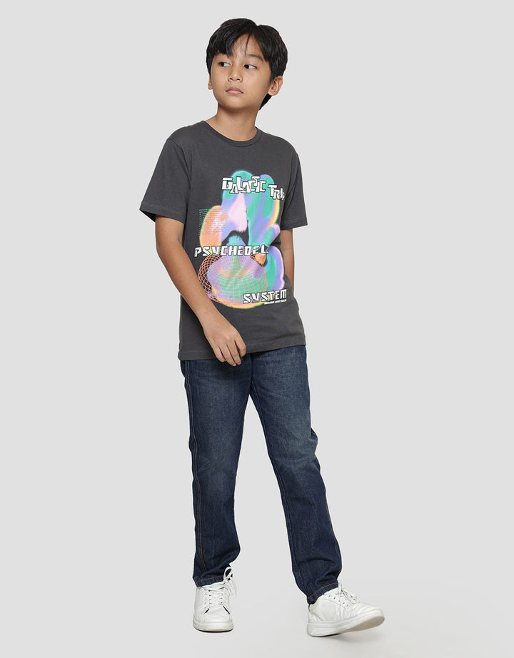 Nevada Space Galaxy Print Boys Short Sleeve T-Shirt