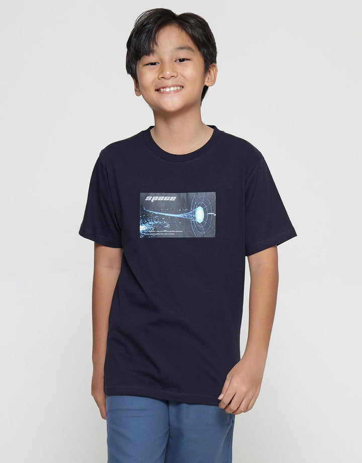 Nevada Print Space Kaos Lengan Pendek Anak Laki-Laki