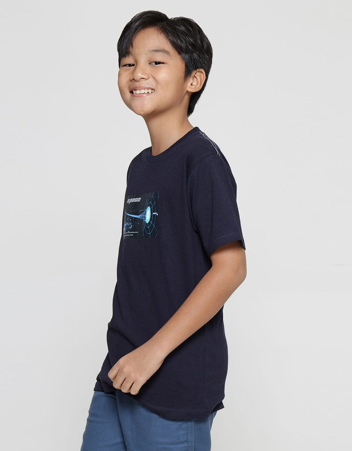Nevada Print Space Kaos Lengan Pendek Anak Laki-Laki
