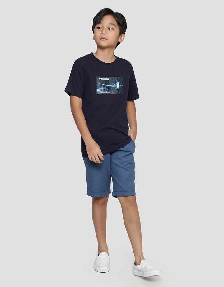 Nevada Print Space Kaos Lengan Pendek Anak Laki-Laki