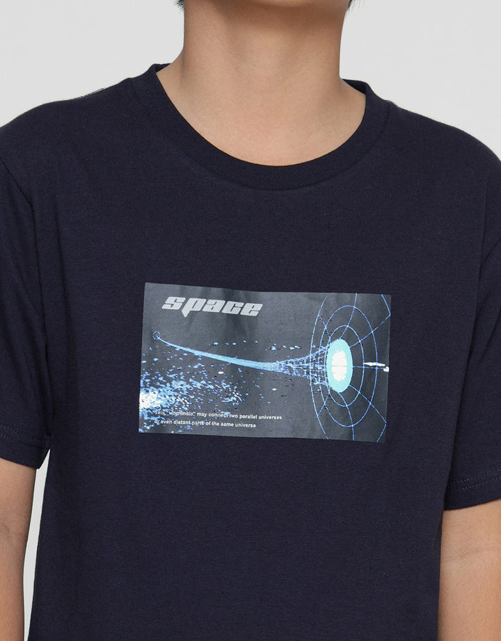 Nevada Print Space Kaos Lengan Pendek Anak Laki-Laki