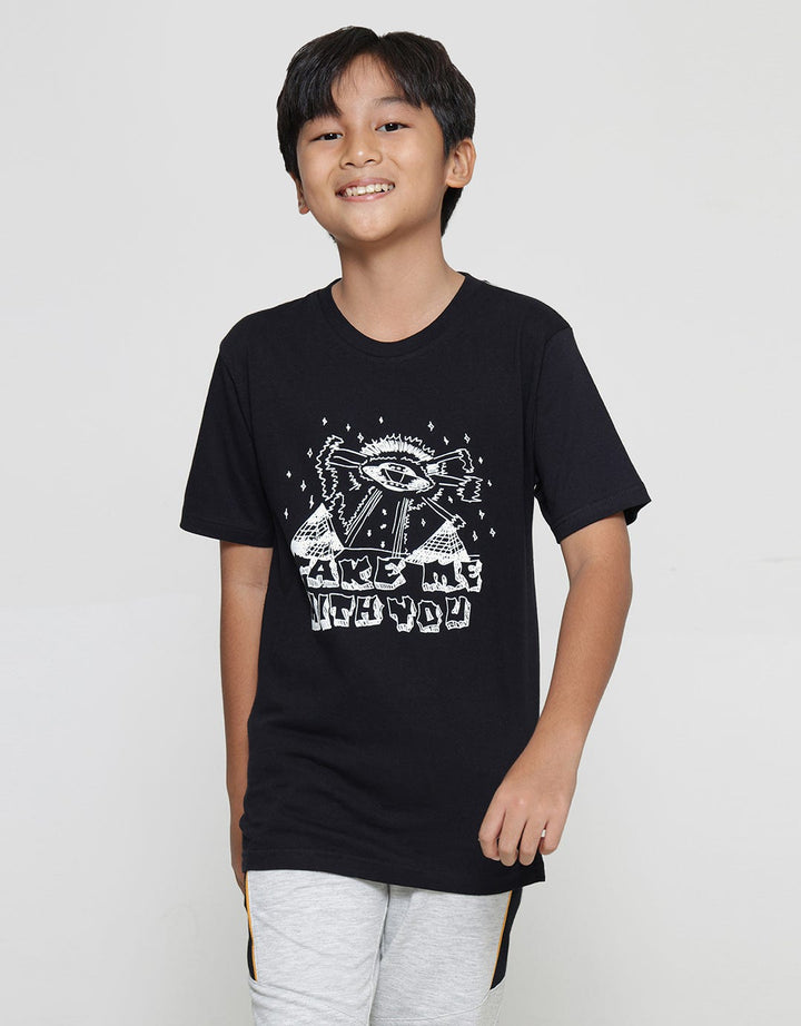 Nevada Take Me With You Kaos Lengan Pendek Anak Laki-Laki