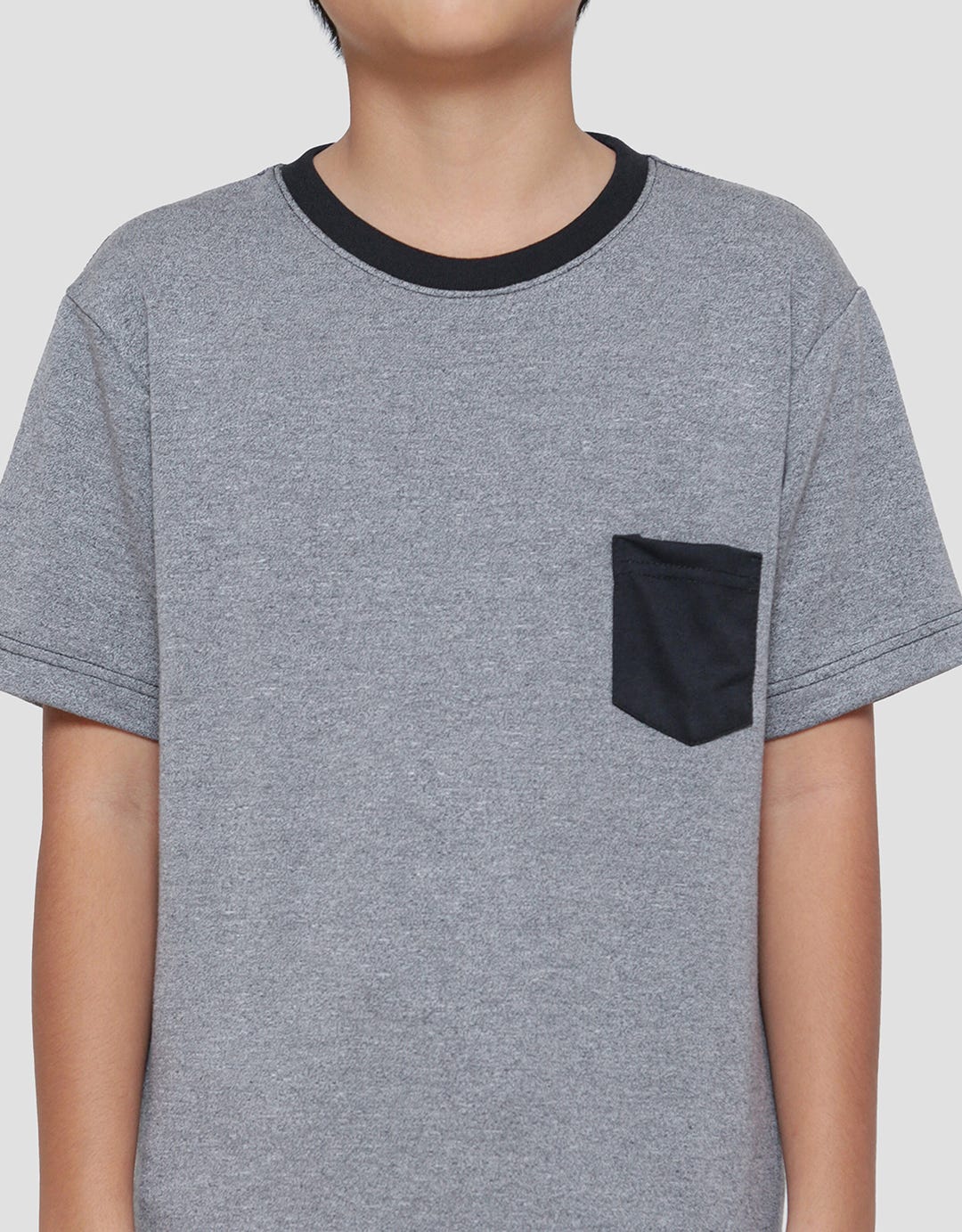NevadaTextured Fancy Siro Boys Short Sleeve T-Shirt