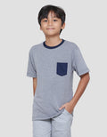 NevadaTextured Fancy Siro Boys Short Sleeve T-Shirt