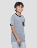 NevadaTextured Fancy Siro Boys Short Sleeve T-Shirt
