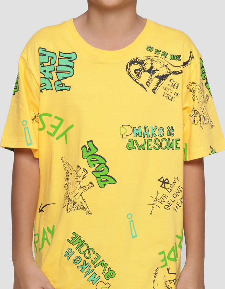 Aero Dino Dewdude Set Pakaian Anak Laki-laki