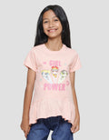 Powerpuff Girls Character Ruffle T-Shirt for Girls