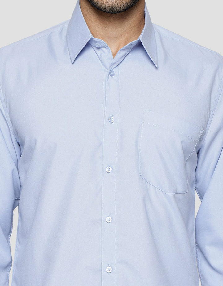 Cole Slim Twill Polyester Pd Palton Kemeja Lengan Panjang Pria