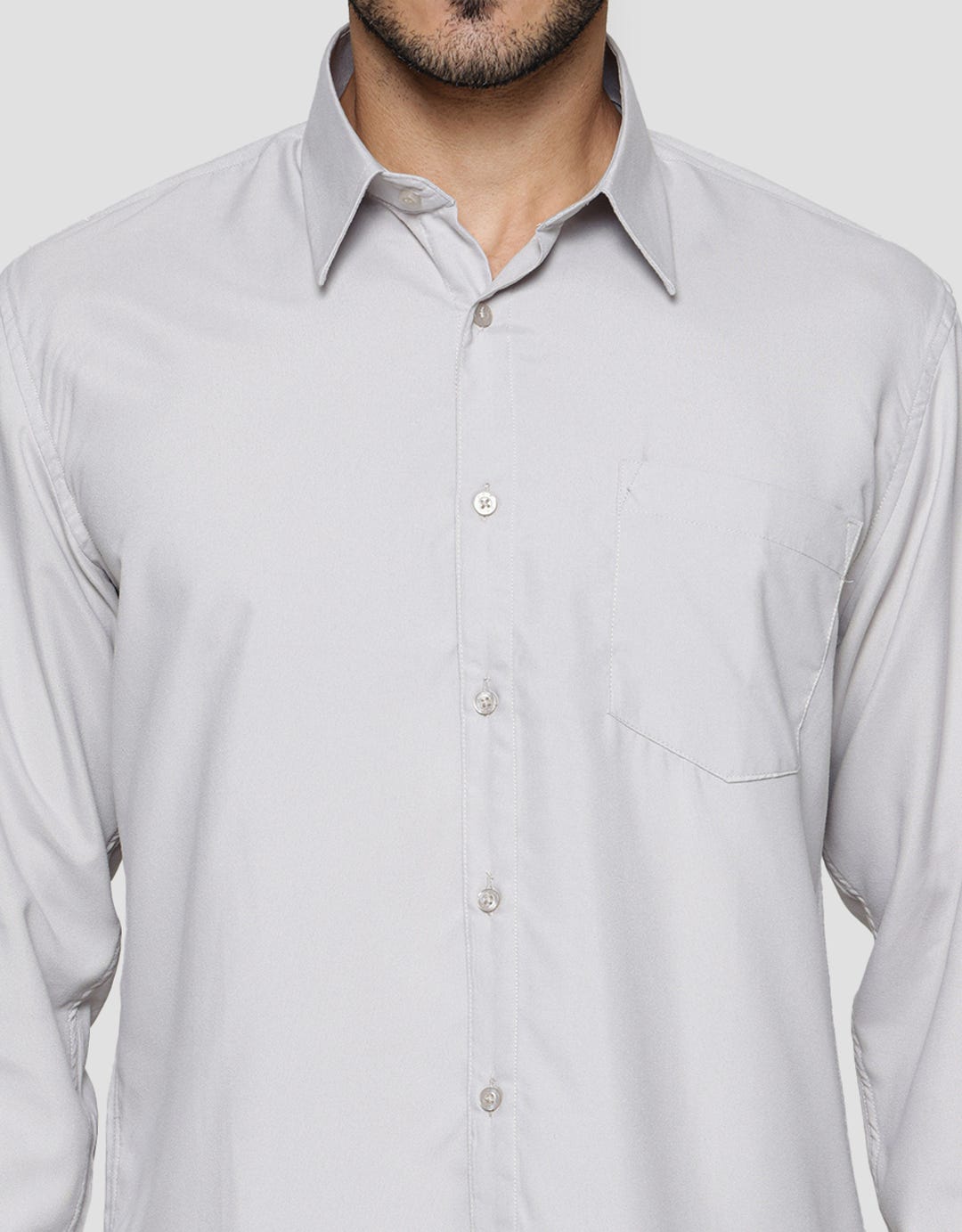 Cole Kemeja Lengan Panjang Slim Twill Pria