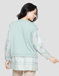 Nevada Comb Woven Checked Sweater Wanita