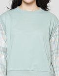 Nevada Comb Woven Checked Sweater Wanita