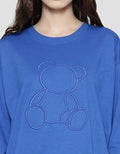 Nevada Bear Sweater Solid Embro Wanita