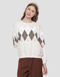 Nevada Argyle Pattern Sweater Wanita