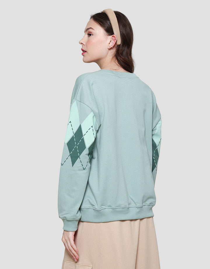 Nevada Argyle Pattern Women's Sweater
