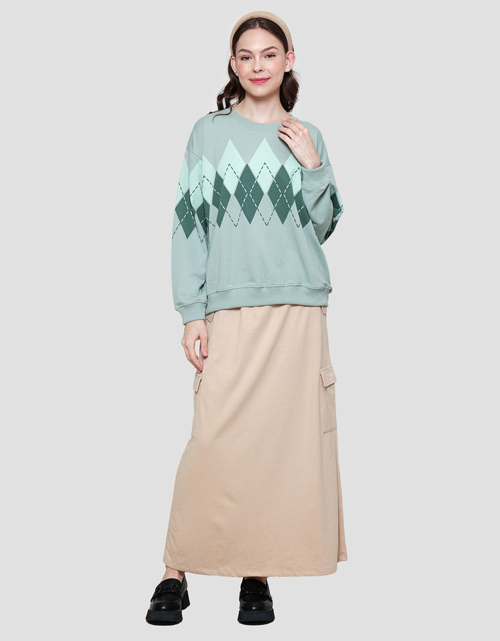 Nevada Argyle Pattern Women's Sweater
