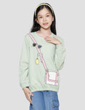 Nevada Knit With Sling Bag Print Sweater Anak Perempuan