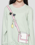 Nevada Knit With Sling Bag Print Sweater Anak Perempuan