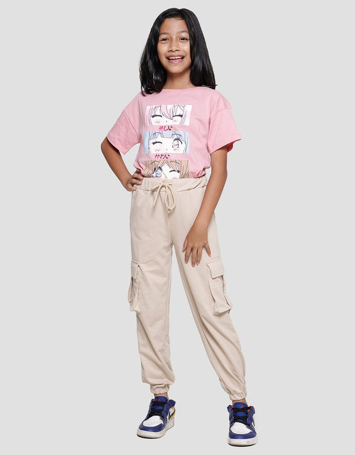 Nevada With Pocket Cargo Celana Jogger Anak Perempuan