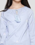 Nevada Tassel Embro Girls Shirt