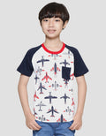 Little M Raglan Plane Boys T-Shirt