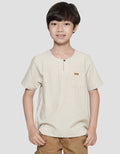 Little M Stripes Neck Round Koko Anak Laki-laki