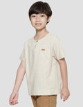 Little M Stripes Neck Round Koko Anak Laki-laki