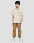 Little M Stripes Neck Round Koko Anak Laki-laki