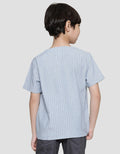 Little M Stripes Baju Koko Anak Laki-laki
