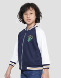 Little M Terry Emboss Jaket Bomber Anak Laki-Laki