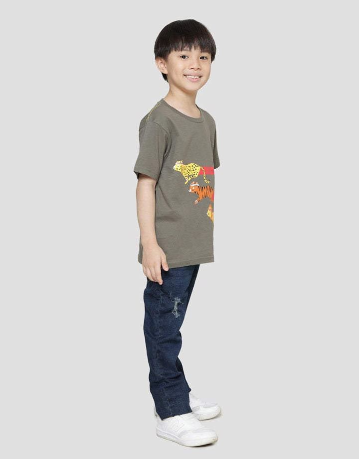 Little M Best Buy Animal Print Kaos Lengan Pendek Anak Laki-laki