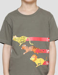 Little M Best Buy Animal Print Kaos Lengan Pendek Anak Laki-laki