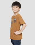 Little M Play Ball Print Kaos Lengan Pendek Anak Laki-laki