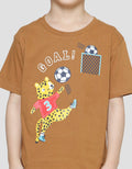 Little M Play Ball Print Kaos Lengan Pendek Anak Laki-laki