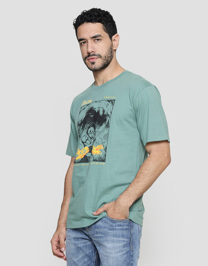T Zone Theme Anime Fecekran Kaos Lengan Pendek Pria