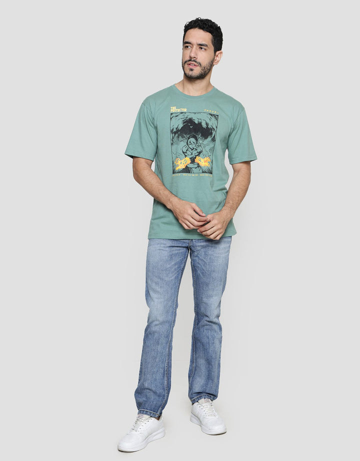 T Zone Theme Anime Fecekran Kaos Lengan Pendek Pria