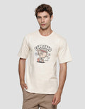 T Zone Theme Coffee Print Kaos Pria