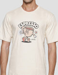 T Zone Theme Coffee Print Kaos Pria