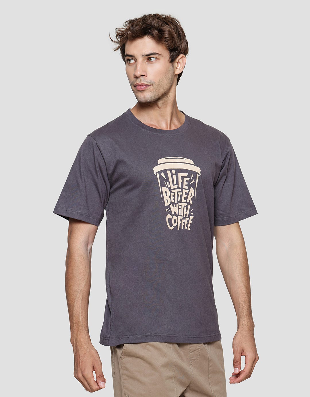 T Zone Better With Coffee Kaos Pria