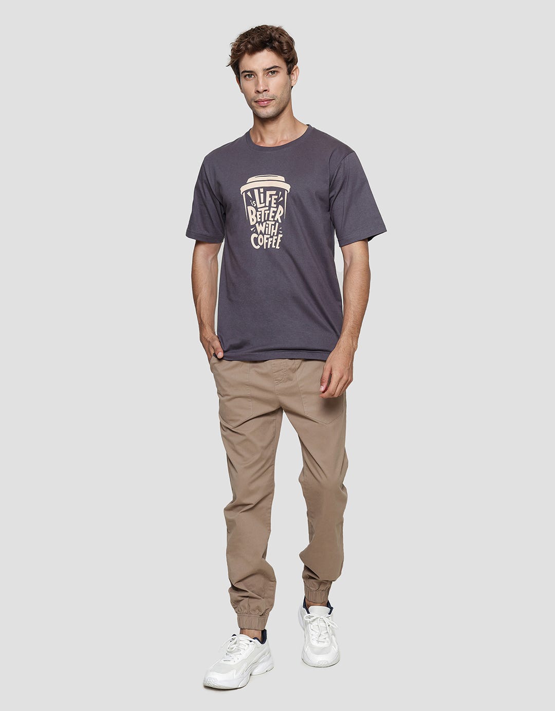 T Zone Better With Coffee Kaos Pria