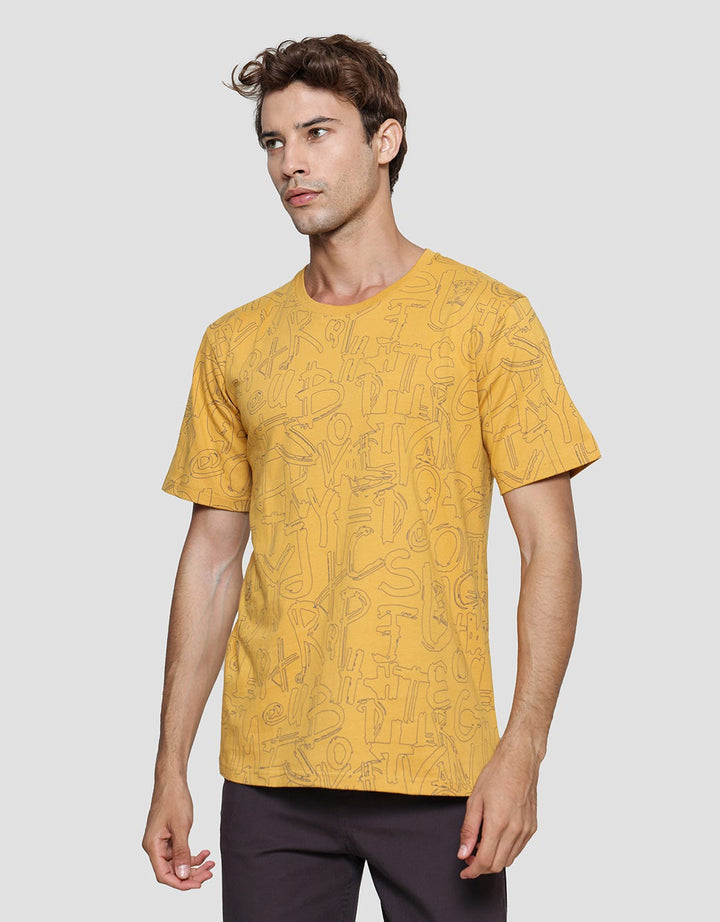 T Zone Print Line Drawing Letters Men's Short Sleeve T-Shirt