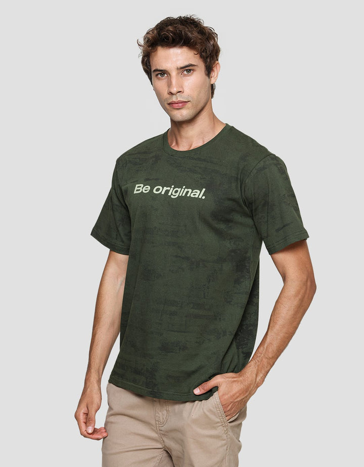 T Zone Men's Short Sleeve T-Shirt Mottled Pattern Theme - A Better Me