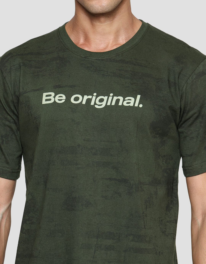 T Zone Men's Short Sleeve T-Shirt Mottled Pattern Theme - A Better Me