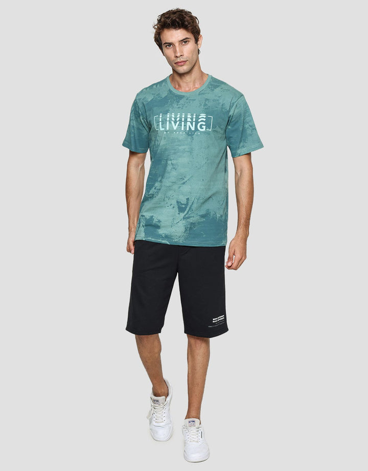 T Zone Kaos Lengan Pendek Pria Theme Mottled Pattern - Living